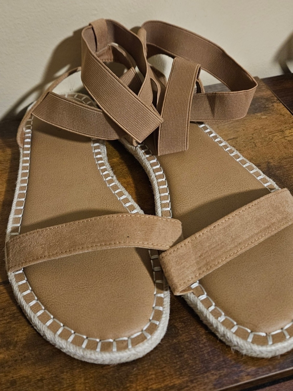 Torrid Tan Espadrille Ankle Strap Sandals
